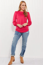 Load image into Gallery viewer, Acting Pro Asheville Full Size Balloon Sleeve Top
