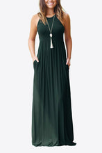 Load image into Gallery viewer, Round Neck Sleeveless Dress with Pockets
