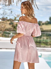 Load image into Gallery viewer, Leopard Square Neck A-Line Dress
