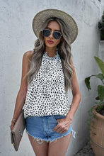 Load image into Gallery viewer, Leopard Print Frill Neck Tank
