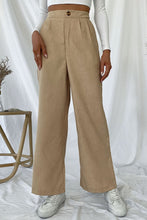 Load image into Gallery viewer, Pleated Wide Leg Pants with Pockets
