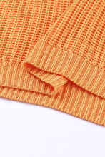 Load image into Gallery viewer, Side Slit V-Neck Short Sleeve Sweater
