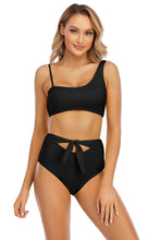 Load image into Gallery viewer, Tie-Waist Asymmetrical Neck Bikini Set

