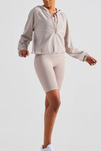 Load image into Gallery viewer, Half-Zip Hooded Sports Top
