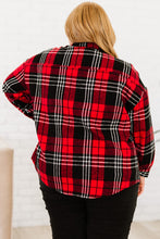 Load image into Gallery viewer, Plus Size Plaid Button Front Shirt Jacket with Pockets

