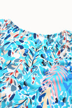Load image into Gallery viewer, Printed Flutter Sleeve V-Neck Top cf
