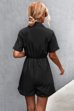 Load image into Gallery viewer, Button Down Collared Neck Romper
