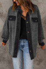 Load image into Gallery viewer, Contrast Trim Collared Fleece Jacket
