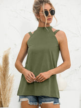 Load image into Gallery viewer, Cutout Mock Neck Tank
