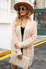 Load image into Gallery viewer, Geometric Open Front Fuzzy Cardigan
