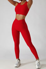 Load image into Gallery viewer, Crossover Waist Seamless Yoga Leggings
