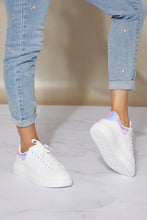 Load image into Gallery viewer, Berness Kicks and Giggles Chunky Sole Sneakers in White
