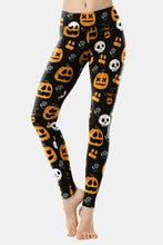 Load image into Gallery viewer, Halloween Print Elastic Waistband Leggings
