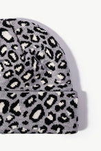 Load image into Gallery viewer, Leopard Pattern Cuffed Beanie
