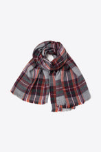 Load image into Gallery viewer, Always Come Back Plaid Fringe Scarf
