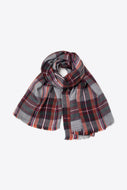 Always Come Back Plaid Fringe Scarf