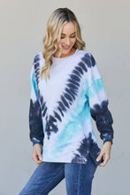 Load image into Gallery viewer, Sew In Love Full Size Tie-Dye Side Slit Sweatshirt
