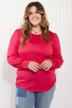 Load image into Gallery viewer, Acting Pro Asheville Full Size Balloon Sleeve Top
