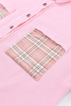 Load image into Gallery viewer, Plaid Raw Trim Shacket
