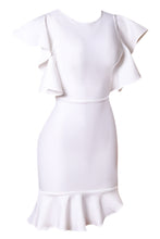 Load image into Gallery viewer, Butterfly Sleeve Fishtail Bandage Dress
