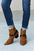 Load image into Gallery viewer, Qupid Animal Print Faux Suede PU Booties
