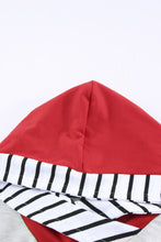 Load image into Gallery viewer, Girls Striped Color Block Hoodie
