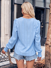 Load image into Gallery viewer, V-Neck Puff Sleeve Blouse
