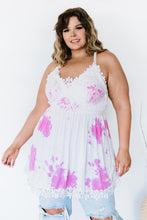 Load image into Gallery viewer, White Birch Finders Keepers Full Size Tie-Dye Lace Top
