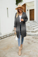 Load image into Gallery viewer, Gradient Rib-Knit Open Front Longline Cardigan

