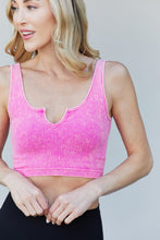 Load image into Gallery viewer, Zenana Full Size Acid Wash Notched Neck Cropped Tank

