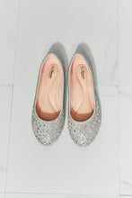 Load image into Gallery viewer, Forever Link Sparkle In Your Step Rhinestone Ballet Flat in Silver
