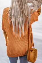 Load image into Gallery viewer, Side Slit V-Neck Short Sleeve Sweater
