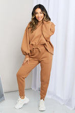 Load image into Gallery viewer, Zenana Dropped Shoulder Sweatshirt and Drawstring Waist Joggers Set
