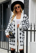 Load image into Gallery viewer, Geometric Open Front Fuzzy Cardigan
