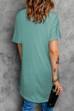 Load image into Gallery viewer, Round Neck Short Sleeve Tunic Tee
