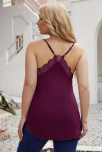 Load image into Gallery viewer, Plus Size Lace Trim V-Neck Cami
