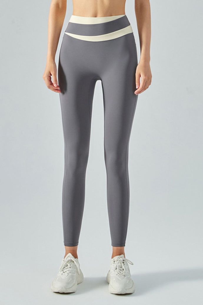 Contrast High Waist Seamless Sports Leggings