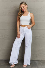 Load image into Gallery viewer, RISEN High Waist Wide Leg Jeans in White
