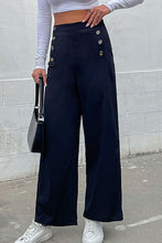 Load image into Gallery viewer, Double-Breasted Wide Leg Pants

