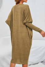 Load image into Gallery viewer, Round Neck Dolman Sleeve Dress
