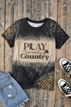 Load image into Gallery viewer, PLAY SOMETHING COUNTRY Graphic Leopard Tee
