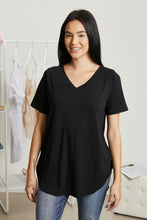 Load image into Gallery viewer, Zenana Casual Basics Full Size V-Neck Tee
