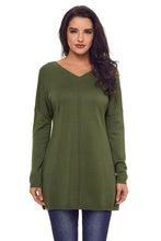 Load image into Gallery viewer, Side Slit Hem Long Sleeve Top
