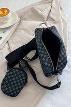 Load image into Gallery viewer, Adored Geometric PU Leather Shoulder Bag with Small Purse
