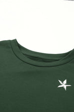 Load image into Gallery viewer, Star Striped Round Neck Top
