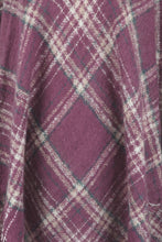 Load image into Gallery viewer, Plaid Turtleneck Fringe Detail Poncho
