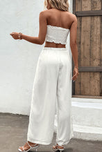Load image into Gallery viewer, Smocked Tube Top and Wide Leg Pants Set
