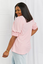 Load image into Gallery viewer, Celeste Blooming Full Size Puff Sleeve Square Top
