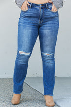 Load image into Gallery viewer, Judy Blue Full Size Distressed Knee Bootcut Jeans
