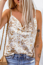 Load image into Gallery viewer, Floral Cowl Neck Adjustable Strap Cami
